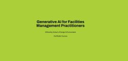 Generative AI for Facilities Management Practitioners