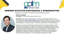 WEBINAR: ELEVATOR MAINTENANCE & MODERNIZATION