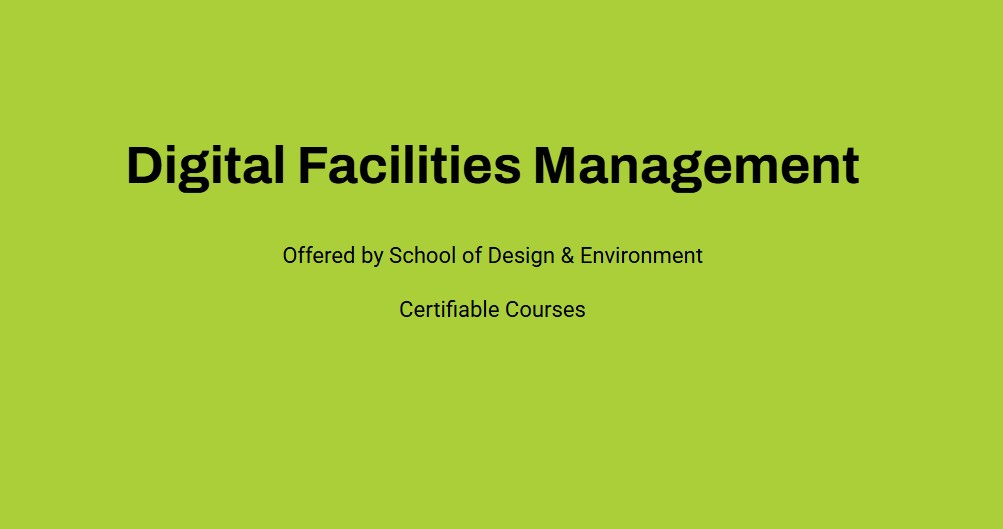 Digital Facilities Management