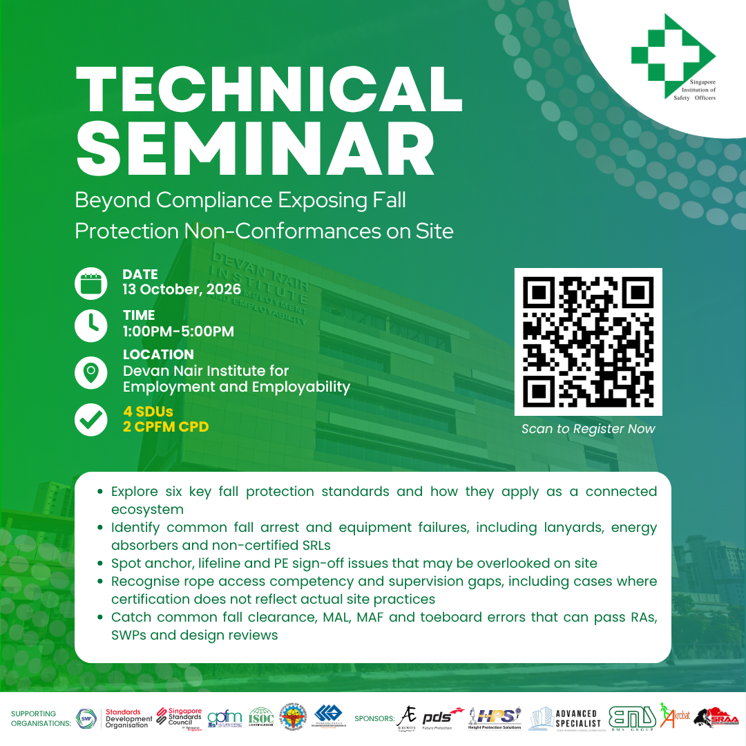 SISO From Code to Site - Fall Protection Seminar on 13 October 2026
